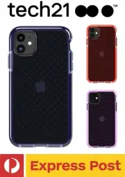 iPhone 11 (6.1") Tech21 Evo Check Drop Protection Shockproof Tough Slim Case