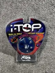 Vtg I-Top Pro Spin To Win Electronic Handheld Game Blue 4 Cool Games Sealed New