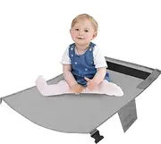 SAHENITEANA Toddler Airplane Footrest Airplane Seat Extender, Toddler Travel Bed, Kids Airplane Footrest Hammock, Toddlers Portable Foot Rest Travel Bed Airplane Travel Foot Rest Essentials(Grey)