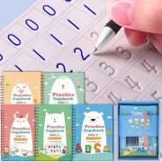 Reusable Handwriting Practice Copybook for Kids Ages 3-8 (5 Books & Pens)