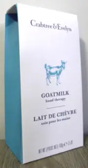 CRABTREE & EVELYN GOAT MILK HAND THERAPY CREAM 100G NEW & BOXED