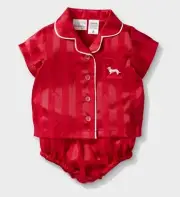 Peter Alexander Shortie Pj set Red Size 18-24 Months BNIB
