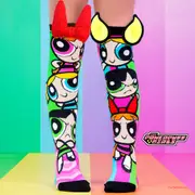 Madmia Socks Ages 6-99 One Size Fits Most - THE POWERPUFF GIRLS Novelty Socks