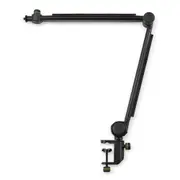 Gravity MSTBA01 Microphone Boom Aluminium Arm Holder/Stand w/ Cable Guide Black