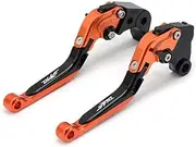 MAODOXIANG Handlebar Kits Motorcycle Lever Adjustable Foldable Lengthening Alum-inums Brake Clutch levers for KT-MS 1290 Super Duke R GT 2014 2015 2016 2017 (Color : Duke Black Black)