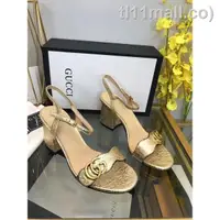 在飛比找蝦皮購物優惠-古馳 ∏ Gucci 女士高跟鞋女士休閒時尚韓版中跟低跟7.