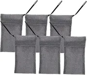 BAZEITFLOW Bathing Soap Bag Set of 6 Exfoliating Body Scrubber Pouch Mesh Soap Bags for Homemade Soap Portable