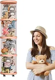 Stuffed Animal Storage Tube, Cuddly Soft Toy Storage Tube With Wheels, 2/3/4/5 Layer Dustproof Transparent Stuffed Animal Zoo Storage With Lid Stuffed Toy Tube Storage For Home, Living Room, Bedroom