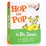 低幼適齡版HOP ON POP DR. SEUSS英文原版繪本紙板書蹦來跳去廖彩杏書單蘇斯博士系列