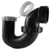 25 Pack Los Angeles Pattern P-Trap with Union Less Clean Out,ABS/DWV,1.5 1.25-In