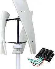 24V,3 Blade Windmill Wind Generator Kit, 2000W 12V/24V 48V Wind Generator Kit W/Charge Controller, Wind Power Generator for Marine, Home, Hybrid Solar Wind