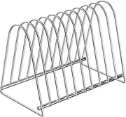 10 Slot/15 Slot Record Holder Stainless Steel, Metal Vinyl Record Holder, Record Organizer, Magazines Rack Magazines Holder, Vinyl Record Storage, Album Holders For Vinyl Records