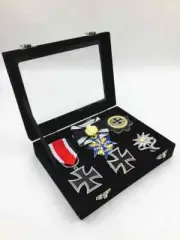 Whole Set WWII German Iron Cross Medal Badges with collection Box High Quality