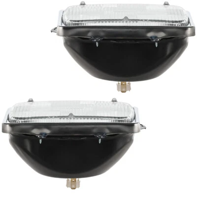 Pair Of Headlights Fits Ford E-350 Econoline Cutaway 1979-05 FO2501126 FO2500126
