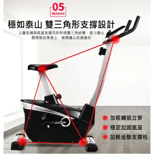 【X-BIKE 晨昌】家用豪華款平板雙向磁控立式飛輪健身車 5KG飛輪/8檔阻力/心率偵測60400 (6.3折)