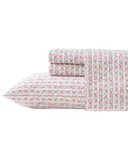 Laura Ashley 300 Thread Count Marta Stripe Sateen Sheet Set