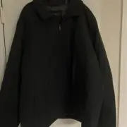 Mens Dockers Micro Twill Golf Ultra Soft Jacket Quilted Full Zip Black Size 2XL