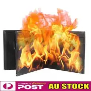 Magic Trick Real Flames from Leather Wallet Fire Wallet - Hot Money Comedy Prop