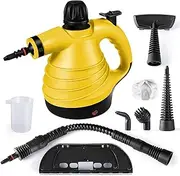 Steam Cleaner Handheld 350ML Pressurized Steam Cleaner with 9-Piece Accessory Set for Bathroom Kitchen Surfaces Carpet Car Seats and Floor Cleaning