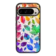 Google Pixel 9 Pro Impact Magnetic Case Autumn Rainbow Leaves