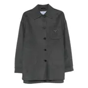 [Prada] Prada Button-fastening Patch-pocket Jacket 40 IT GREY