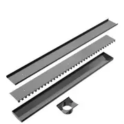 Nero V Channel Tile Insert Floor Grate 900X106X80mm Outlet w/Hs Kit Gunmetal NRFG003HSGM