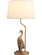 [Lexi Lighting] Duck Standing Table Lamp in Cream/Pewter