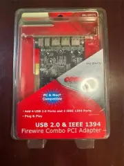 CompUSA 306475 USB 2.0 + IEEE1394 Firewire Combo PCI Adapter 4 Ports