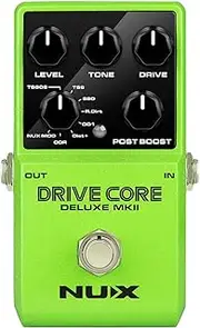 NUX | Drive Core Deluxe MKII Overdrive Pedal – 8 Analog Modes True Bypass, Post Boost, Compact Stompbox – For Electric Guitar, Tube Amp, FX Loop, Pedalboard, Boss, JHS, Analog Drive
