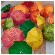 20 Pc Lot Indian Traditional Decorative Handmade Sunshade Boho Umbrella