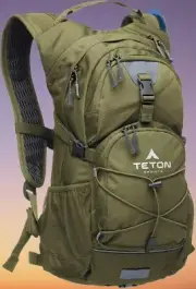 TETON Sports Oasis 18L Hydration Pack with Free 2-Liter Water 2L Bladder Olive