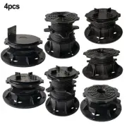 Seamless Outdoor Space Adjustable Decking Support Pedestals (4 Pieces)
