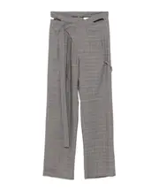 checked trousers 38 GRY