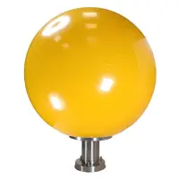 在飛比找momo購物網優惠-【彩渝】500MM PE 門柱燈(圓球 戶外球形柱頭燈 球型