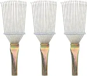 Housoutil 3pcs Cattle Cleaning Brush Horse Hair Comb Livestock Grooming Rake Horse Hair Remover Tool