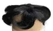 Kemper Doll Wig Wispy Size 8 Black Flat Cap Modacrylic Fiber