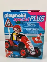 Playmobil 4759 Boy With Racing Cart Go Kart New 2012 Special Plus