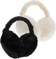 [GLSTOY] Winter Earmuffs Pcs Plush Ear Muffs for Men Women Windproof and Warm for Cold Days