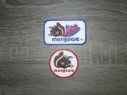 (2) Lot Mongoose BMX Bikes Retro Vintage Style Embroidered Iron On Patches