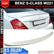07-13 Benz S-Class W221 Rear Trunk Spoiler Wing Painted Alabaster White # 960