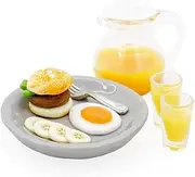 Odoria 1/6 Scale Dolls House Miniature Juice Pitcher and Breakfast Food Dollhouse Accessories