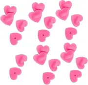 [ULDIGI] 100 Pcs Butterfly Hat Piercing Needle Thumb Pins Magnetic Pin Backs Rhinestone Retractable Clear Keepers Brooches Brooch Buttons Holder Hitch Clasps Car Bulletin Magnet Pink Rubber