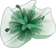 [MOBUTOFU] Fascinator Tea Party Hat with Headband and Hair Clip Elegant Net Veil Headpiece for Weddings Birthdays and Special Occasions Classy and Lightweight Accessory for Women