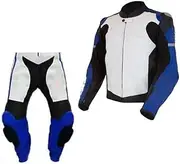 Motorcycle Leather Racing Suit Full Body Protection Motorbike Cow Hide Leather 2-Pieces Racing Suit For Professional Bikers