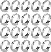 Adjustable Rings Blanks, Rings Bases Stainless Steel for Decoration for Women for Men for DIY Craft