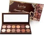 Eyeshadow Palette Matt, Shimmer, Glitter, Nude Tones - Romantic Baroque Make-Up - Includes 12 Romantic Nude Colours & Rose Gold - Vegan Professional Eyeshadow Palette