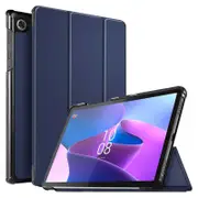 For Lenovo TAB M10 (3rd Gen) 10.1 Inch TB328FU TB328XU Folio Smart Leather Magnetic Stand Case Cover (Navy Blue)