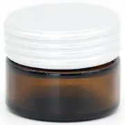 Glass Reusable Jar with Lid 15ml - Amber
