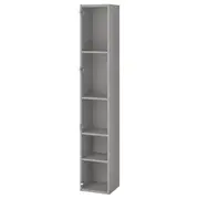 ENHET high cb w 4 shelves, grey, 30x30x180 cm