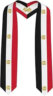 [EdWal] Egyptian flag print Graduation Stole and Sash Class for Unisex Adult Honor Stole Honor Stole of 2025